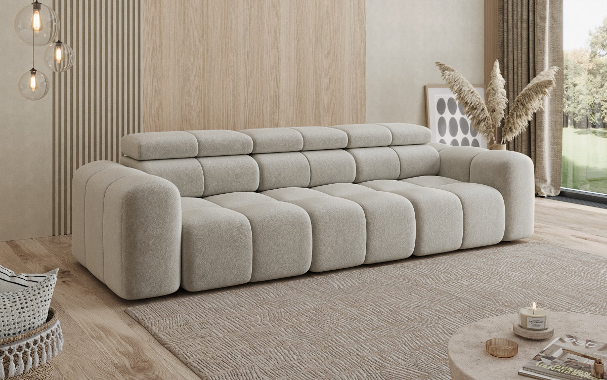 Designer Sofa 3 Sitzer Mia in Chenille