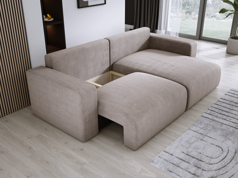 Designer Sofa Carl Cord mit Schlaf- und Klappfunktion