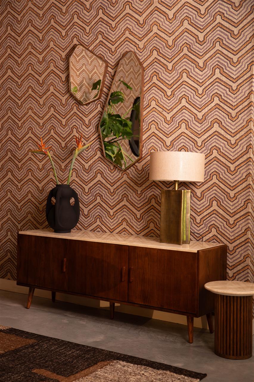 Beistelltisch Ilvian – aus Holz in Beige