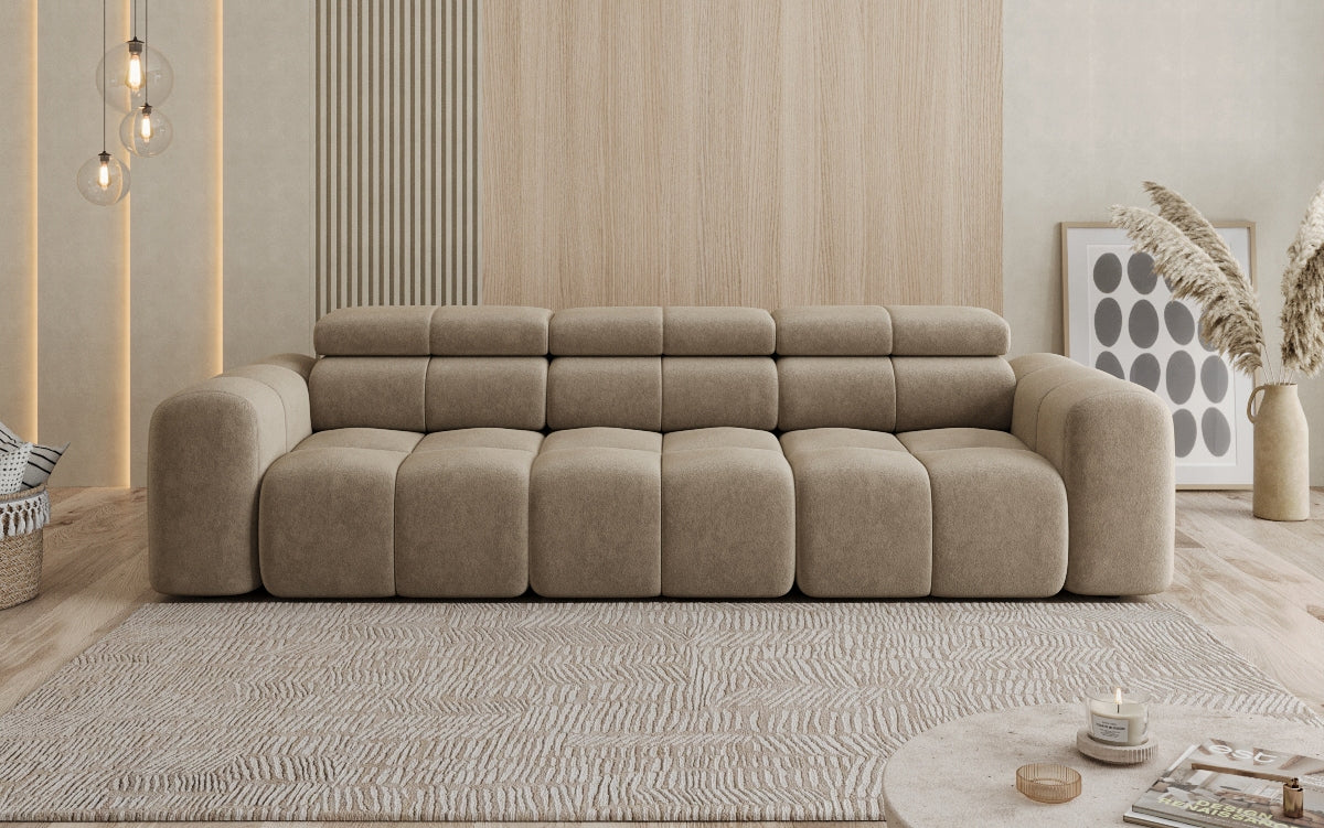 Designer Sofa 3 Sitzer Mia in Chenille