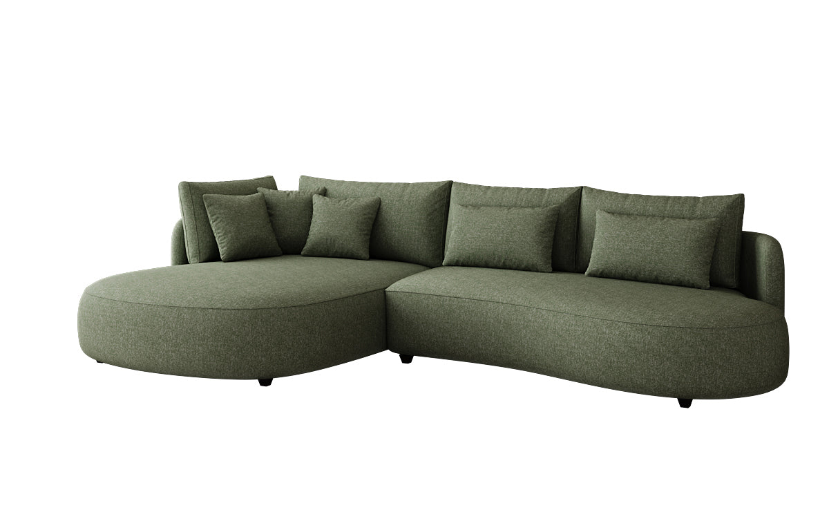 Designer Ecksofa Ando Mini in Strukturstoff