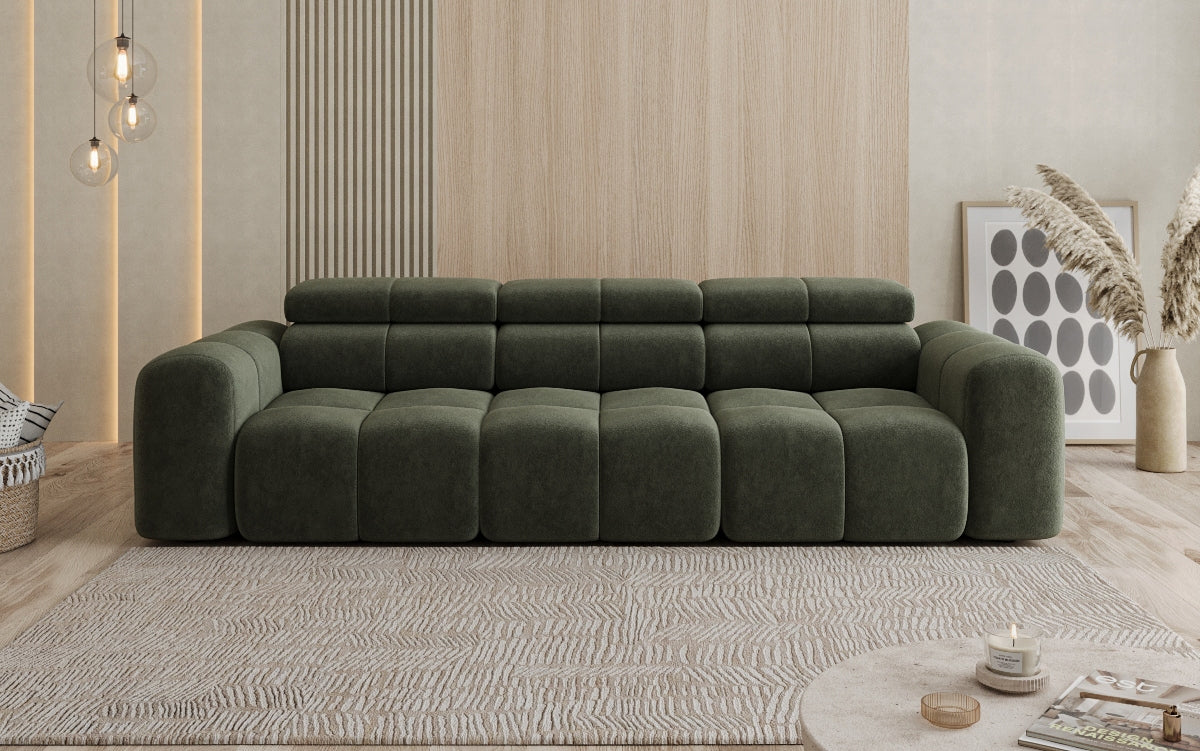 Designer Sofa 3 Sitzer Mia in Chenille