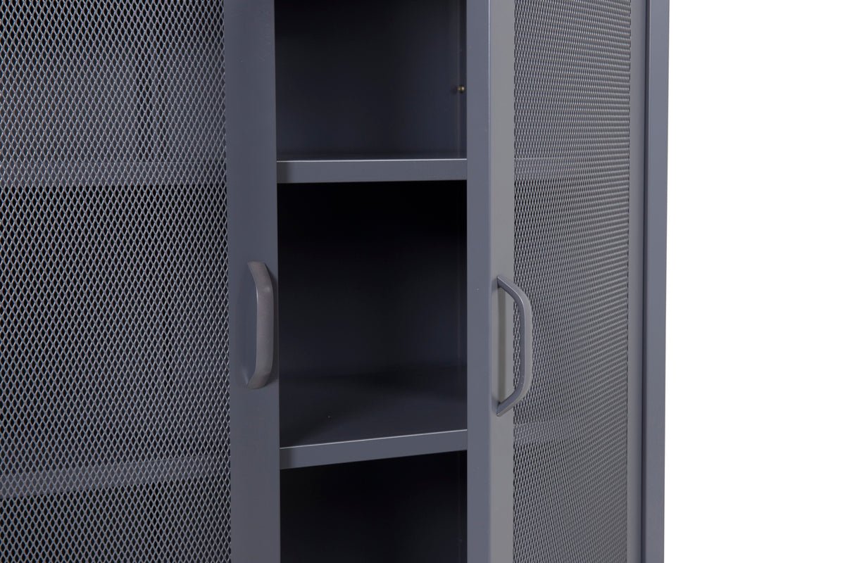 Kommode Faylen – Industrial-Design in Schwarz, Weiß & Grau