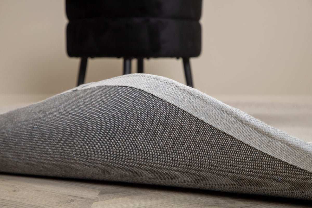 Teppich Lunor – rund in Grau aus Polyester