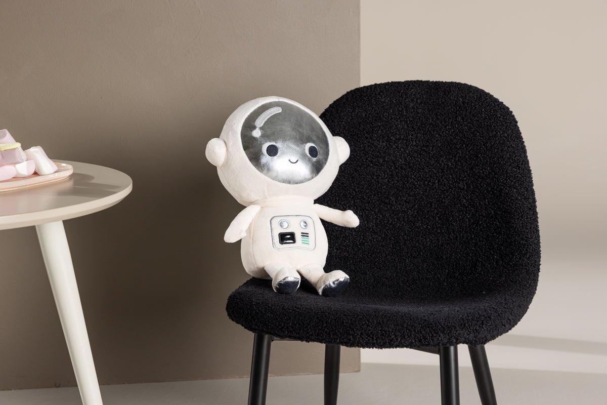 Kinderstuhl Pola – 2er-Set in Schwarz mit schwarzen Beinen