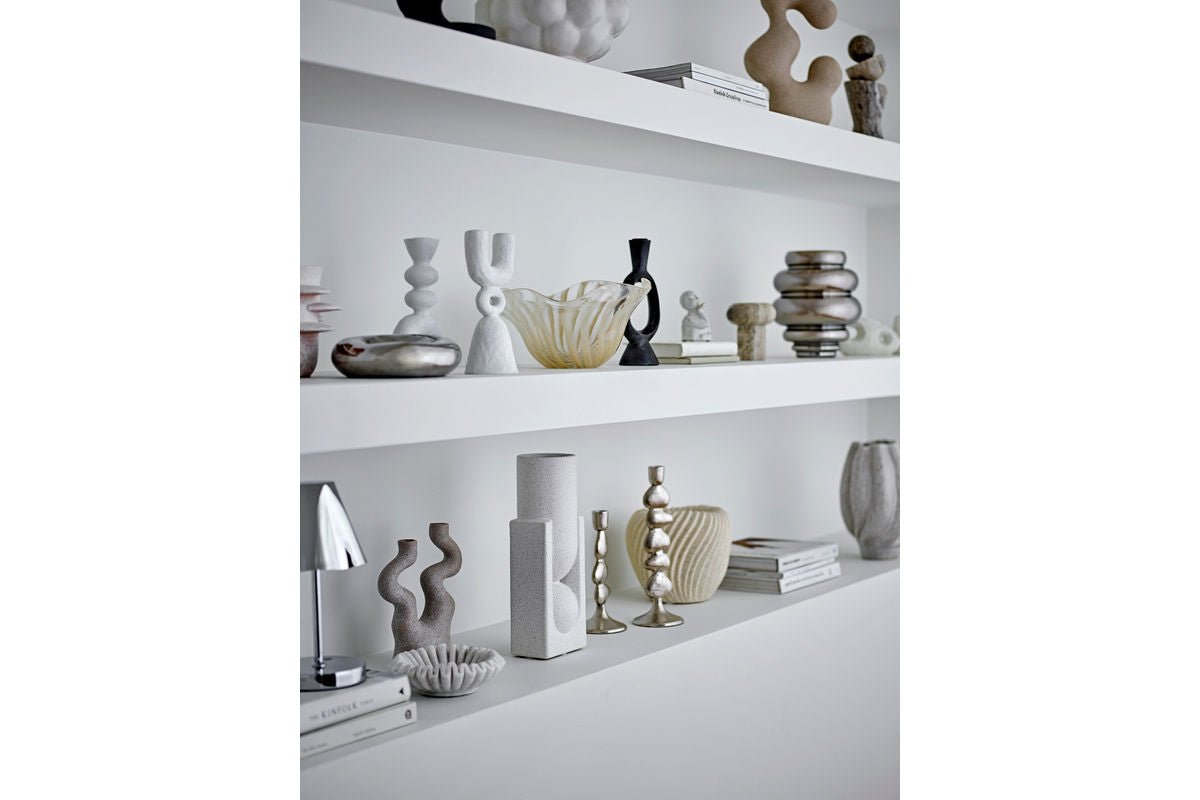 Vase „Timeshell“ – weißes Steingut
