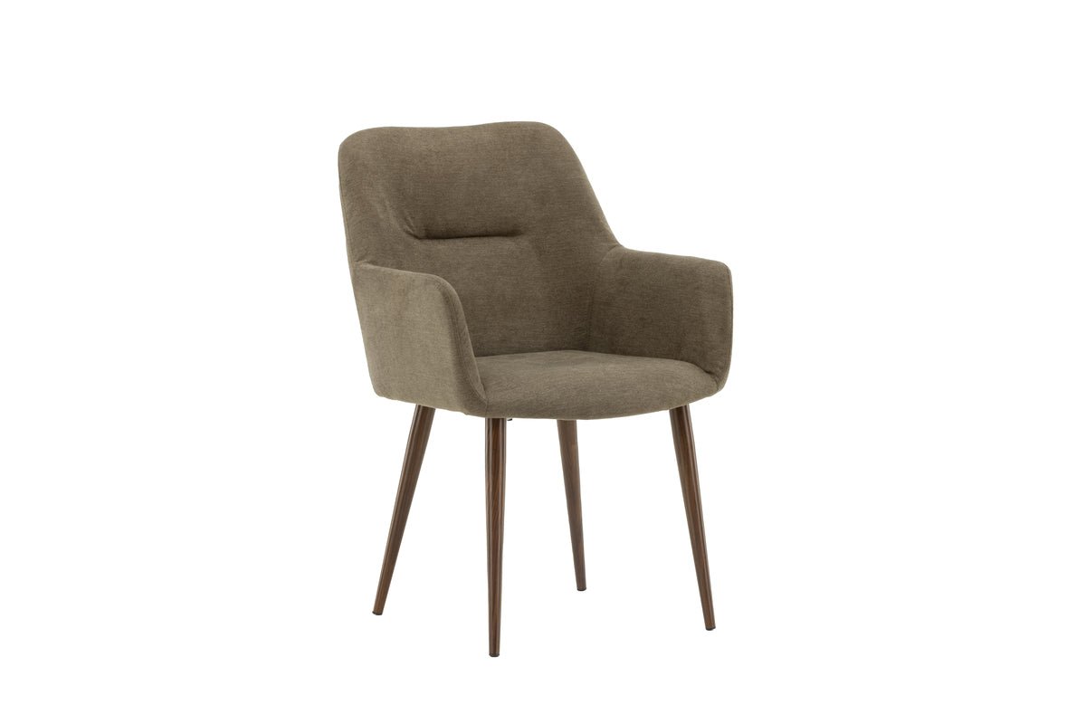 2er Set - Stuhl Future mit Beinen in modernem Walnussbraun