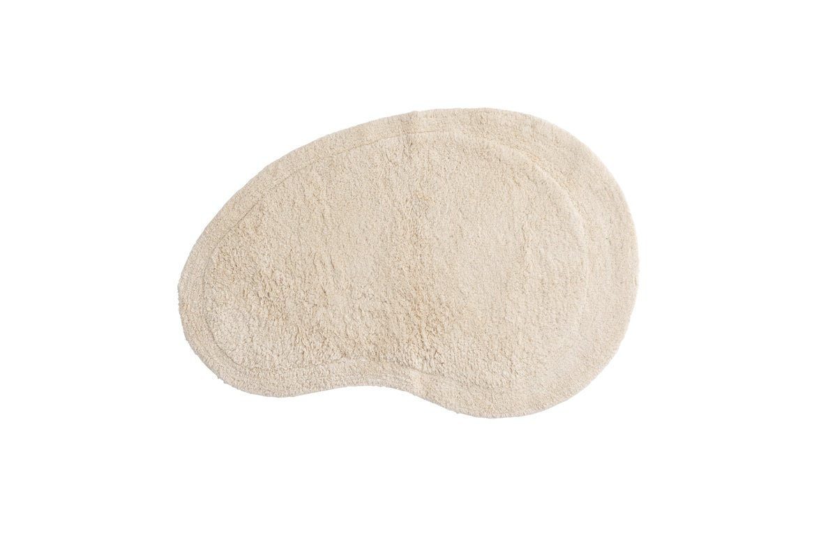 Teppich Noah – handgefertigt in Beige aus Baumwolle