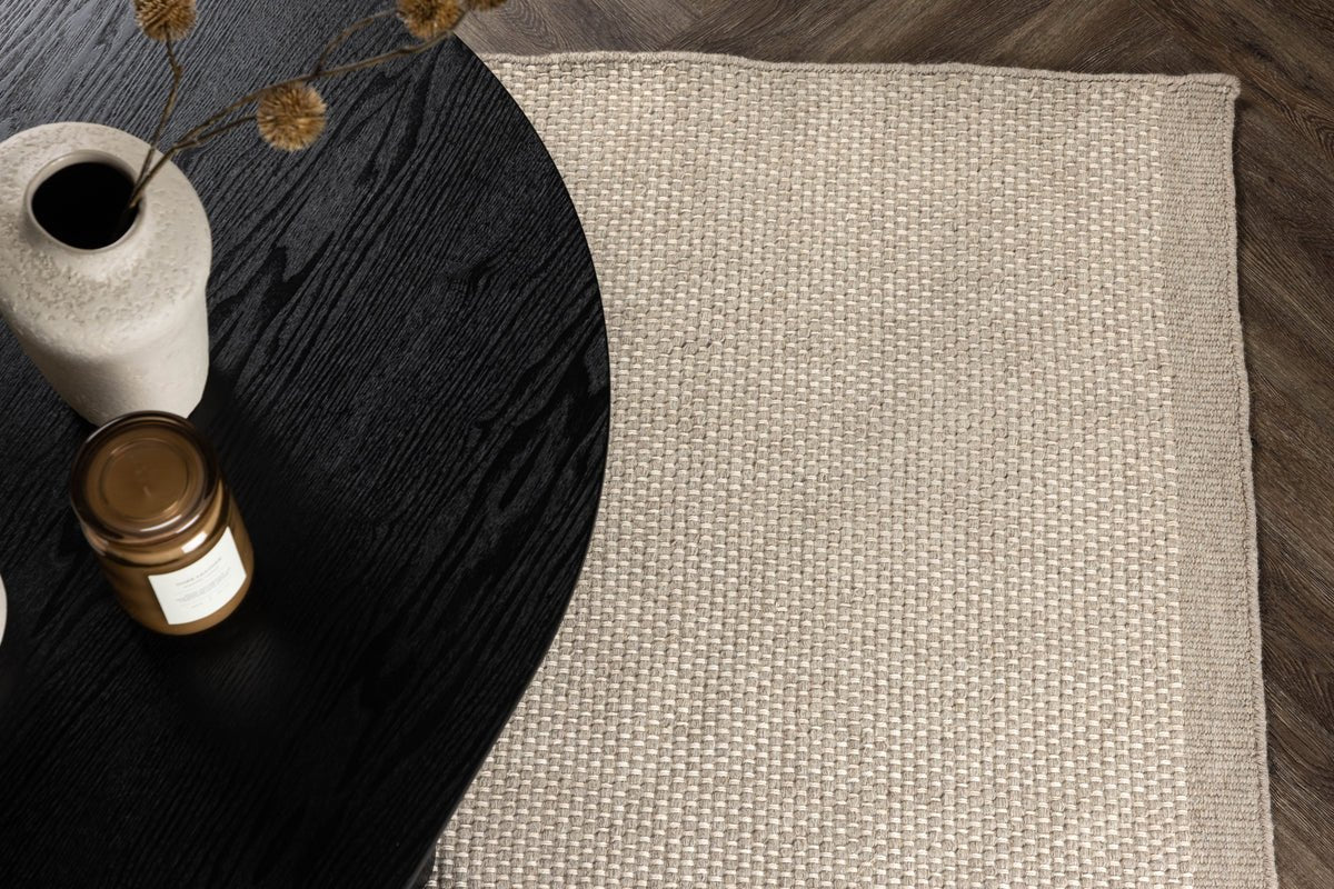 Teppich Aruna – aus Baumwolle in zwei Farben & Größen