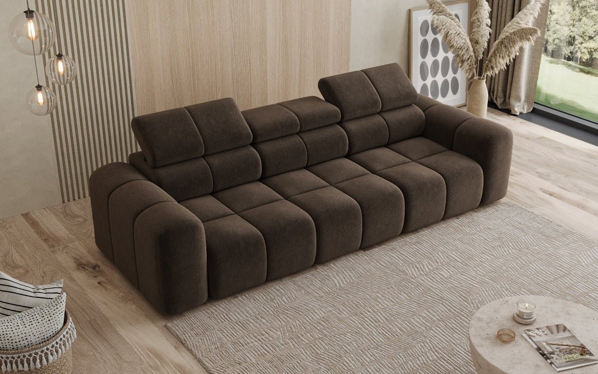 Designer Sofa 3 Sitzer Mia in Chenille