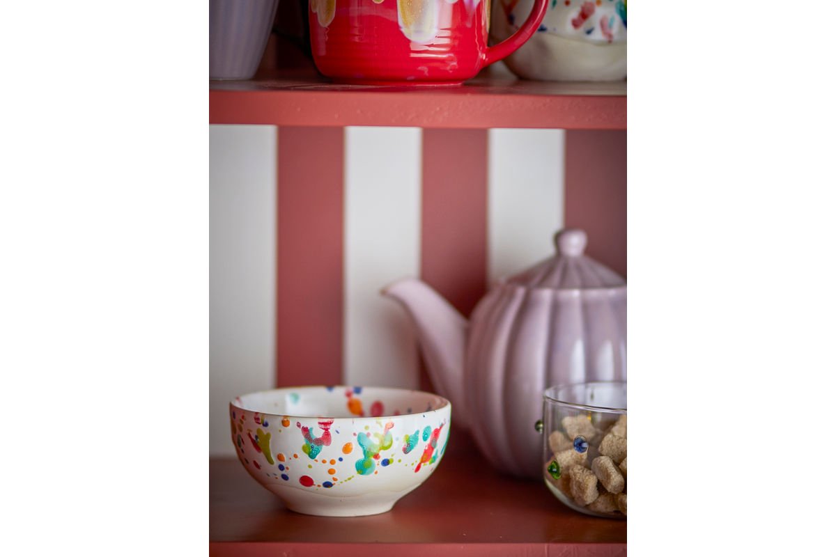 Schalen-Set „Polina“ – Buntes Steingut (4-teilig)