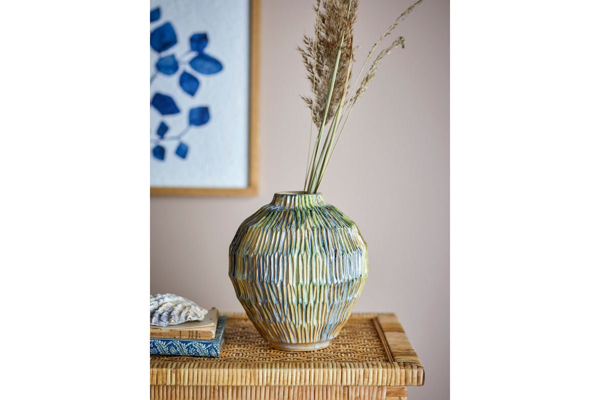 Vase „Kunterbunt“ – aus Steingut