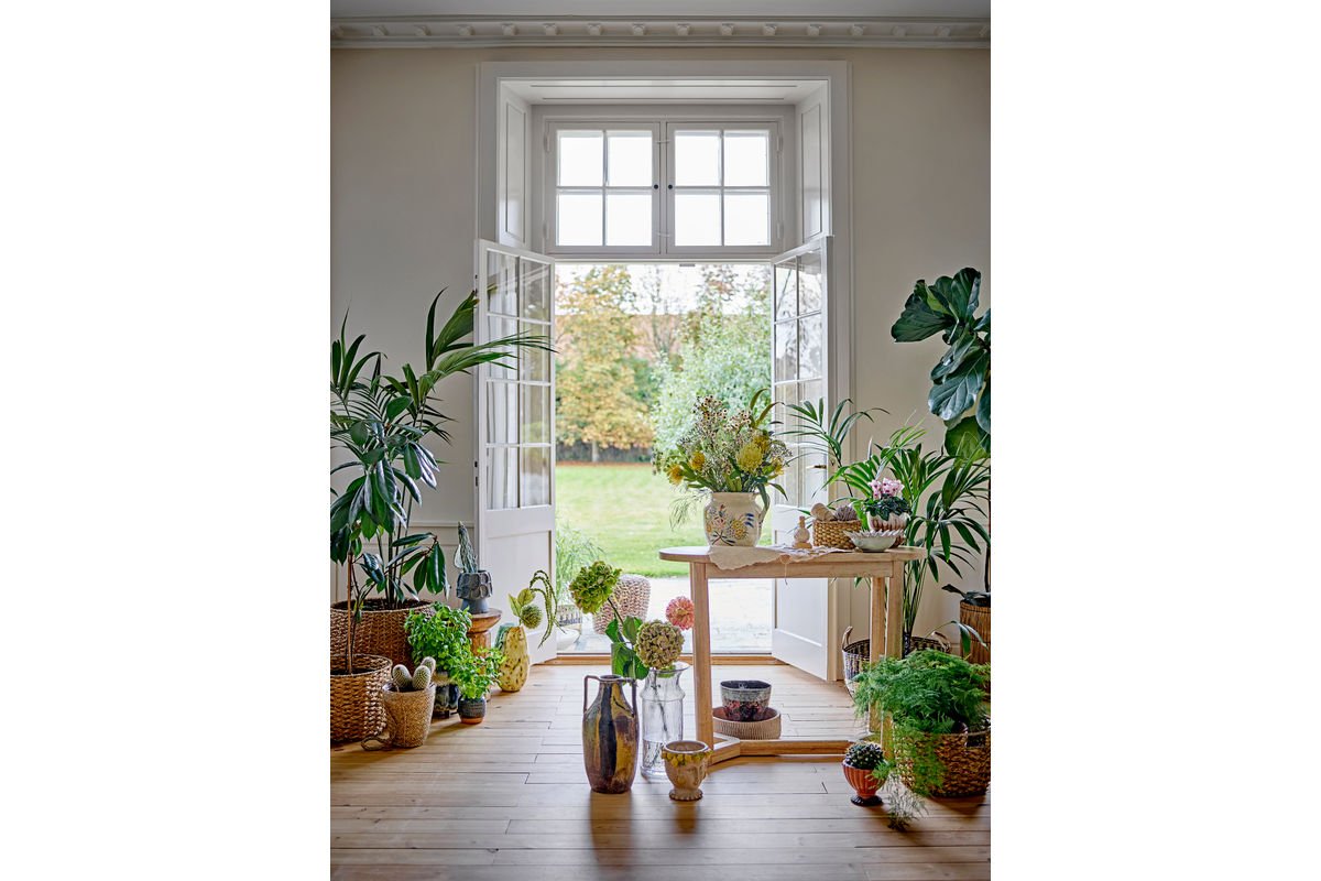 Blumentopf „Amalfi“ – Gelbes Steingut