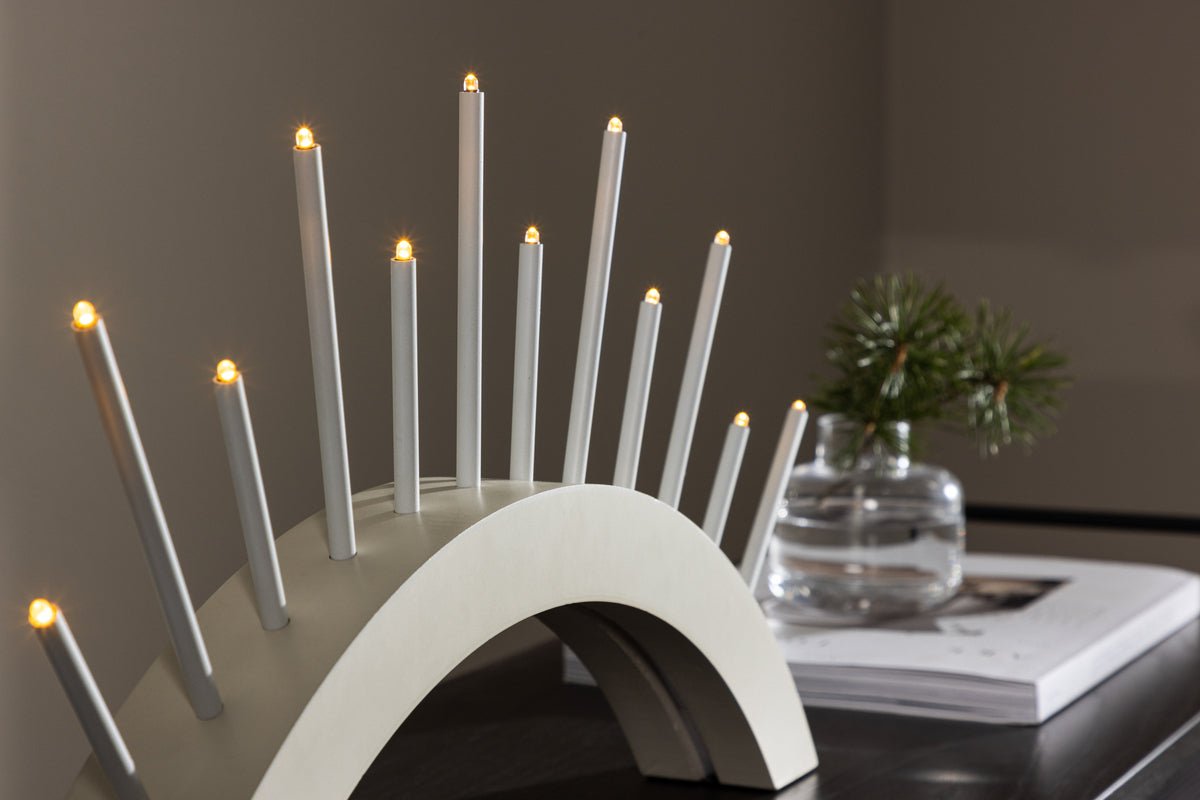 Weihnachtsbeleuchtung Luma - Rundbogen Beige oder Schwarz