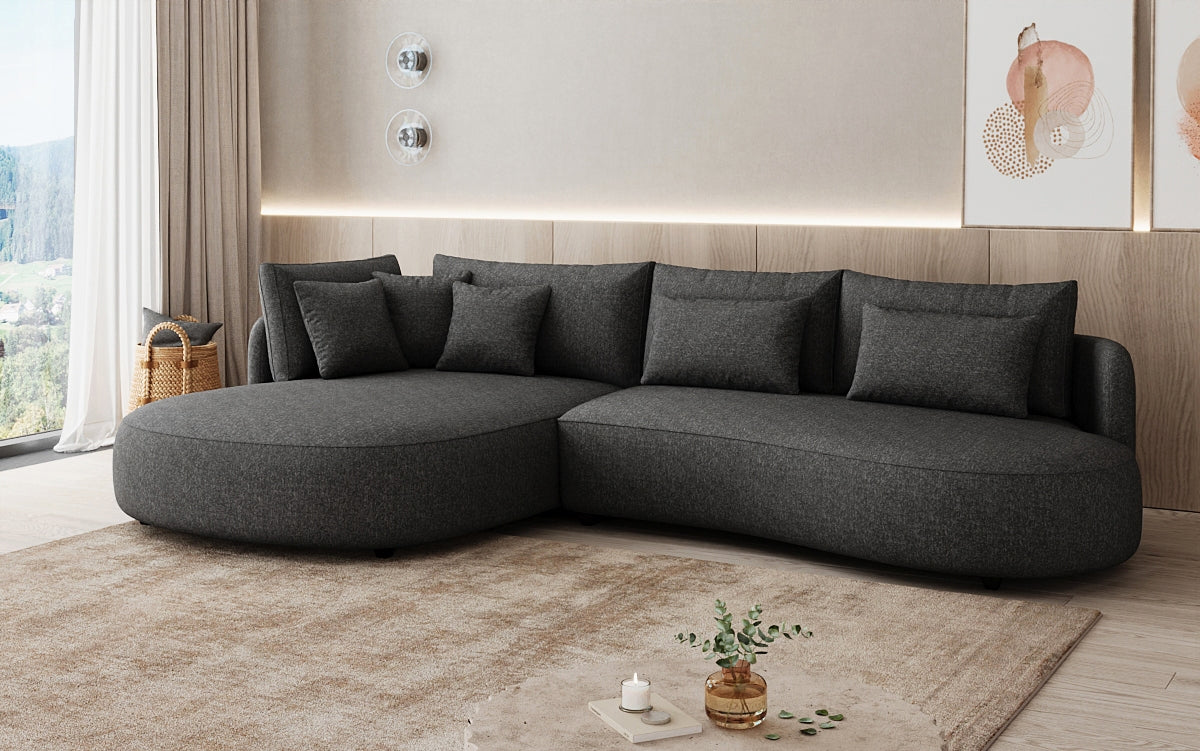 Designer Ecksofa Ando Mini in Strukturstoff