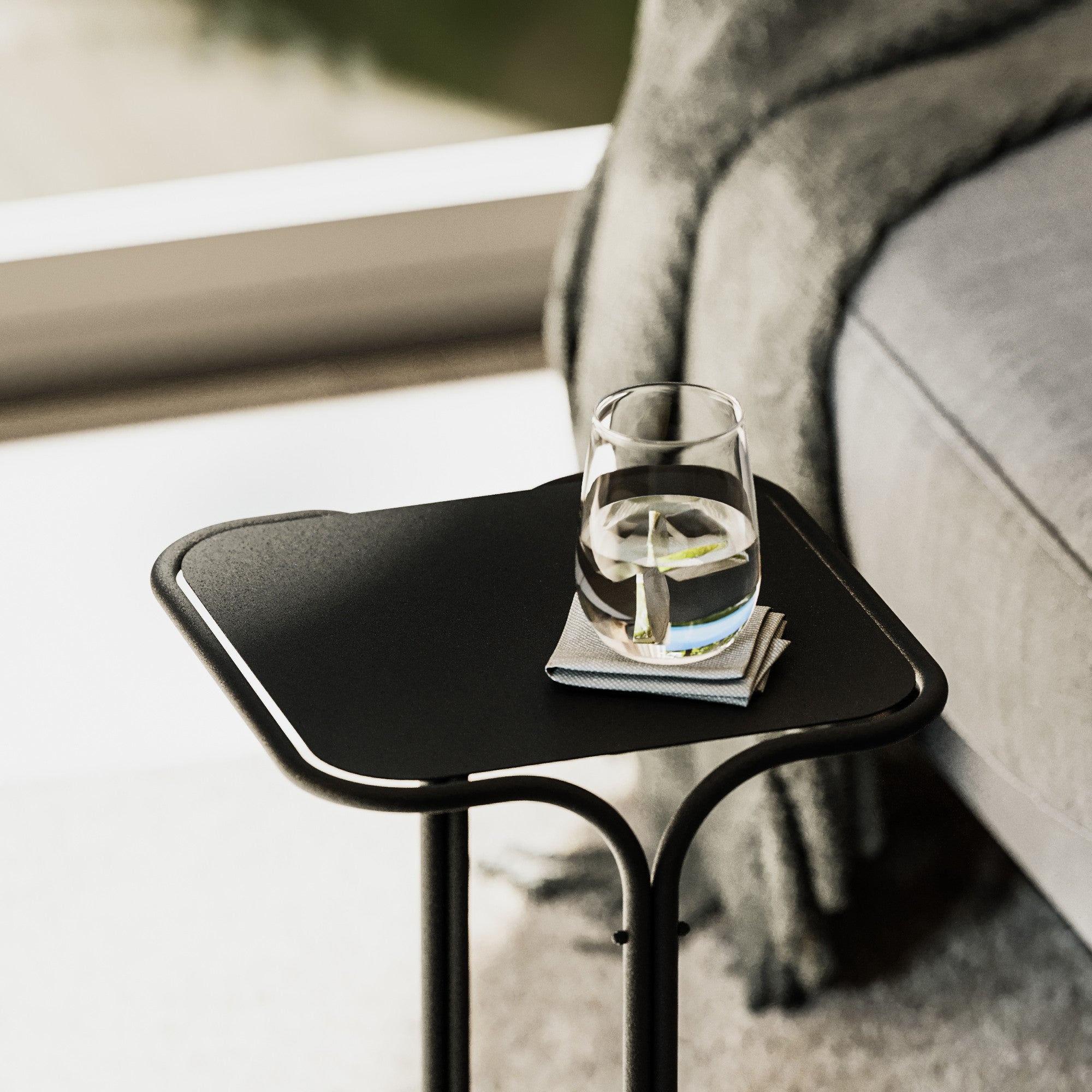 Couchtisch Orento – Mit schwarzem Metallgestell