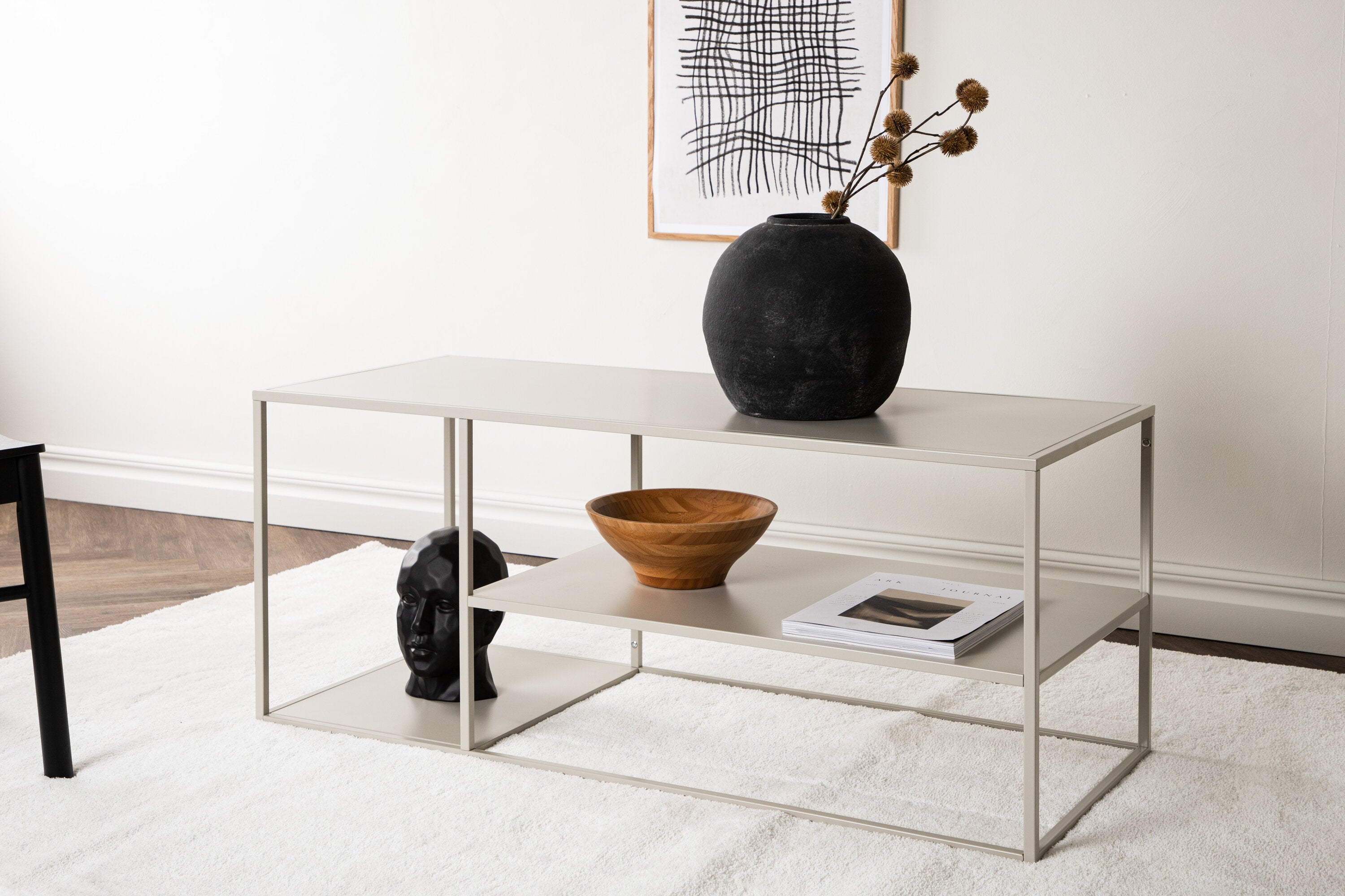 Beistelltisch Skapa - Schlichtes Design in Beige
