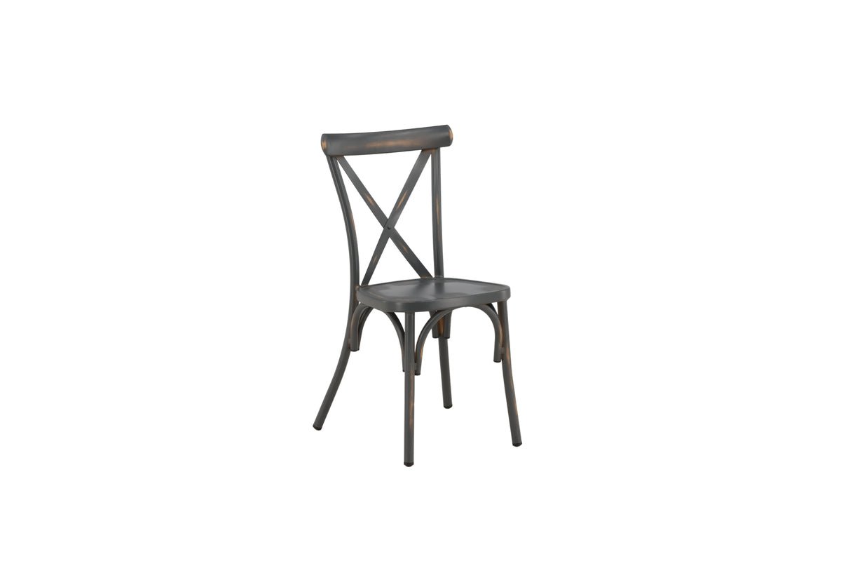 2er Set - Gartenstuhl Ellen aus Aluminium
