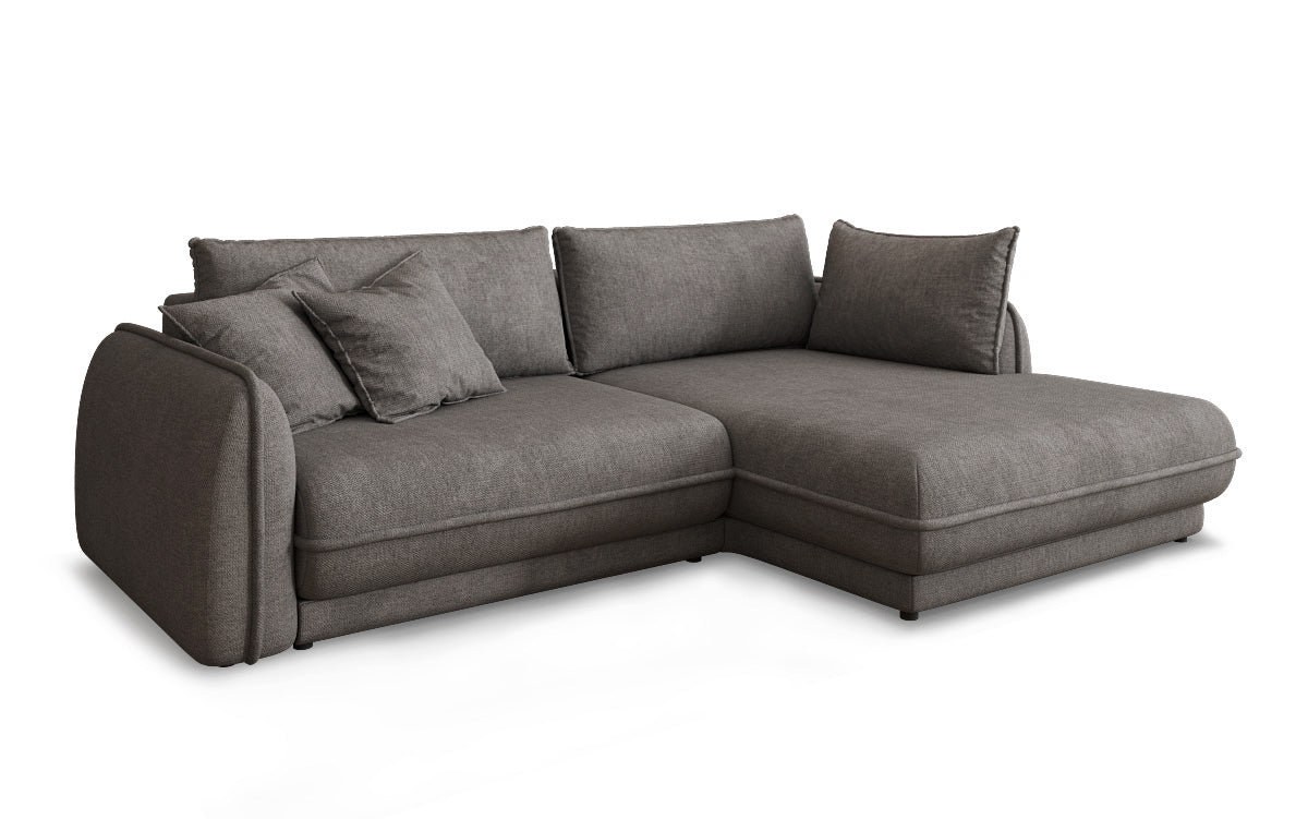 Designer Sofa Mojave II Stoff mit Schlaffunktion und Stauraum