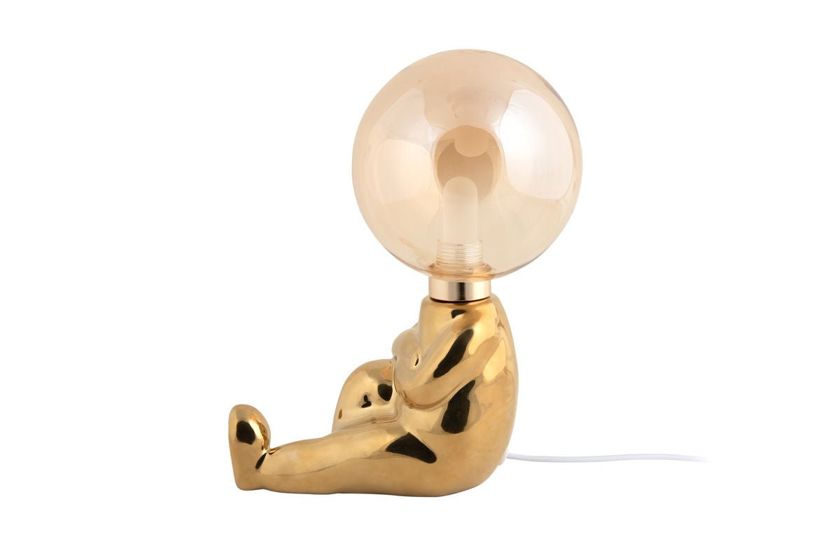 Tischlampe Antman (sitzend) - Designlampe Hochglanz beschichtet mit LED