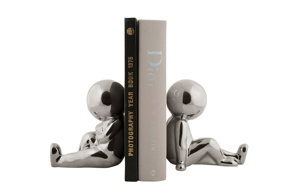 Buchstütze Lunvia - aus Keramik / sitzendes Duo