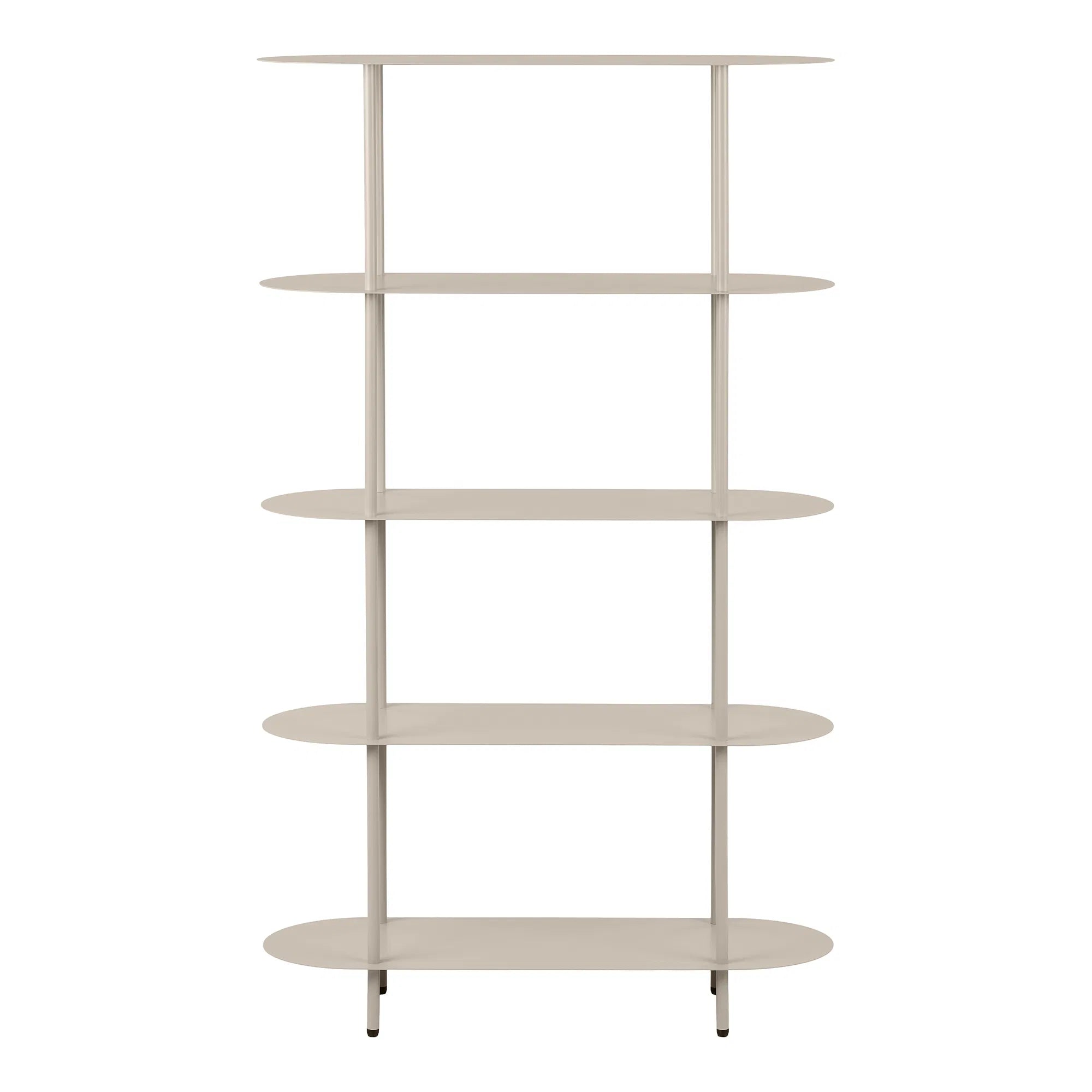 Standregal Elnora – aus Metall in Sandfarbe