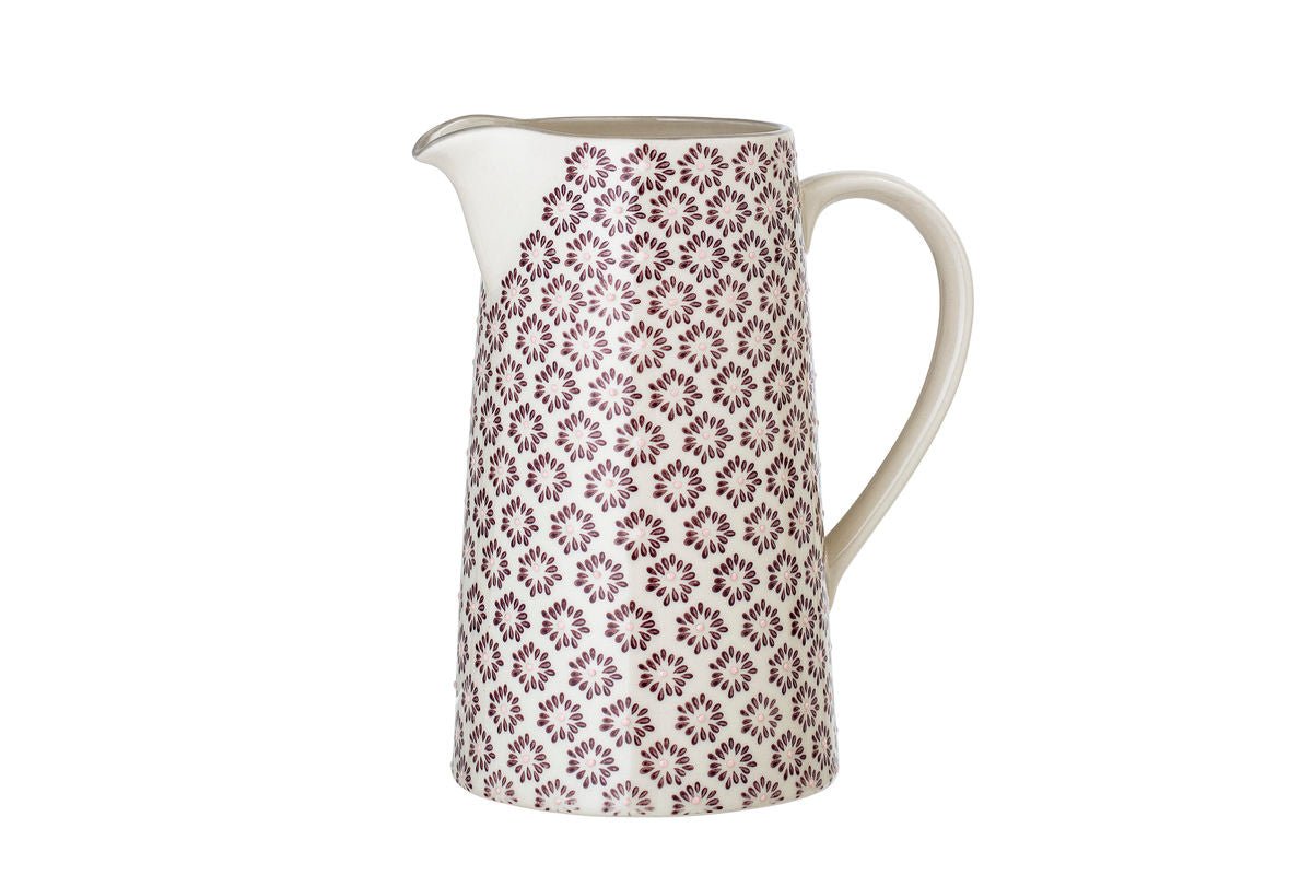 Krug Sabi – Steingut mit handbemalten Details in Violett