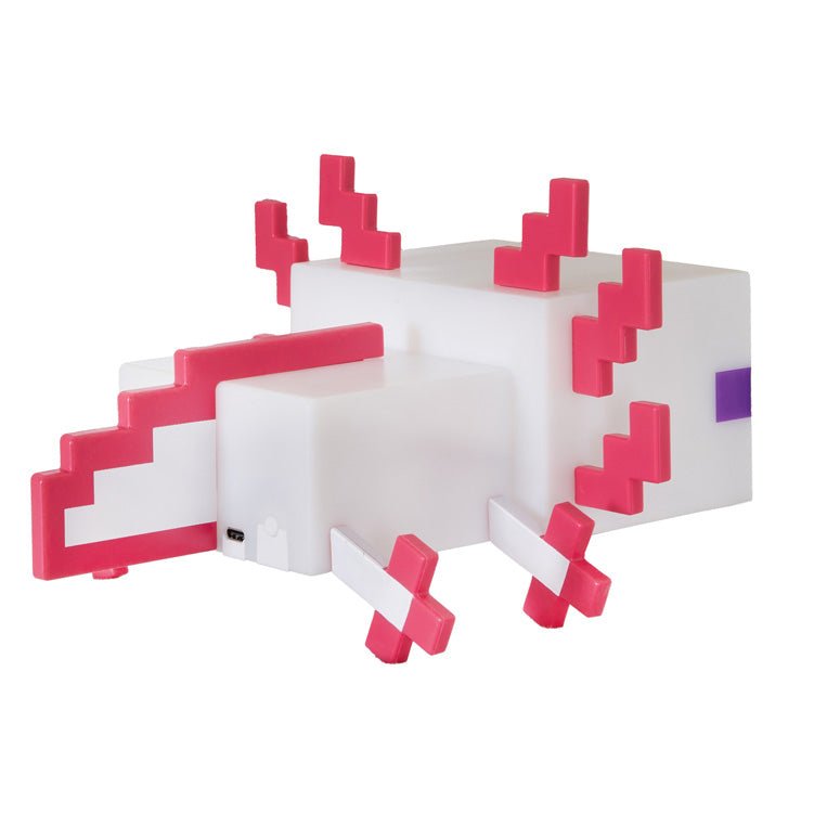Minecraft LED-Tischlampe „Axolotl“ – mit Akku & USB-C