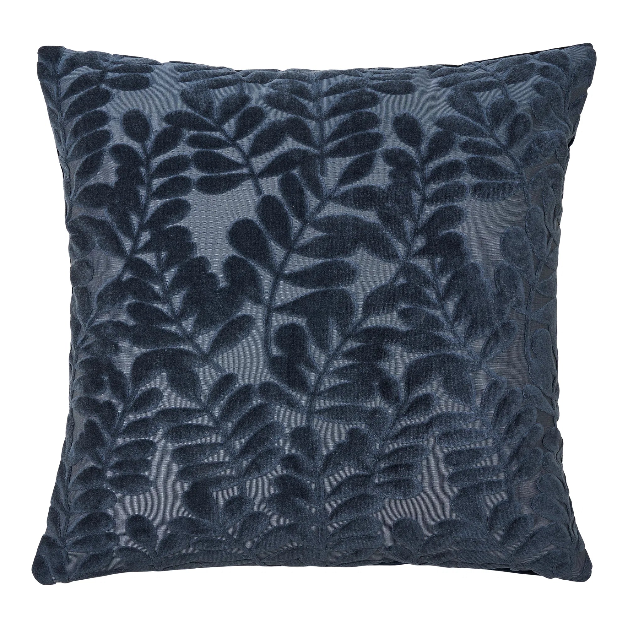 Zierkissen Brunvella – mit Floralen Relief-Muster in Blau