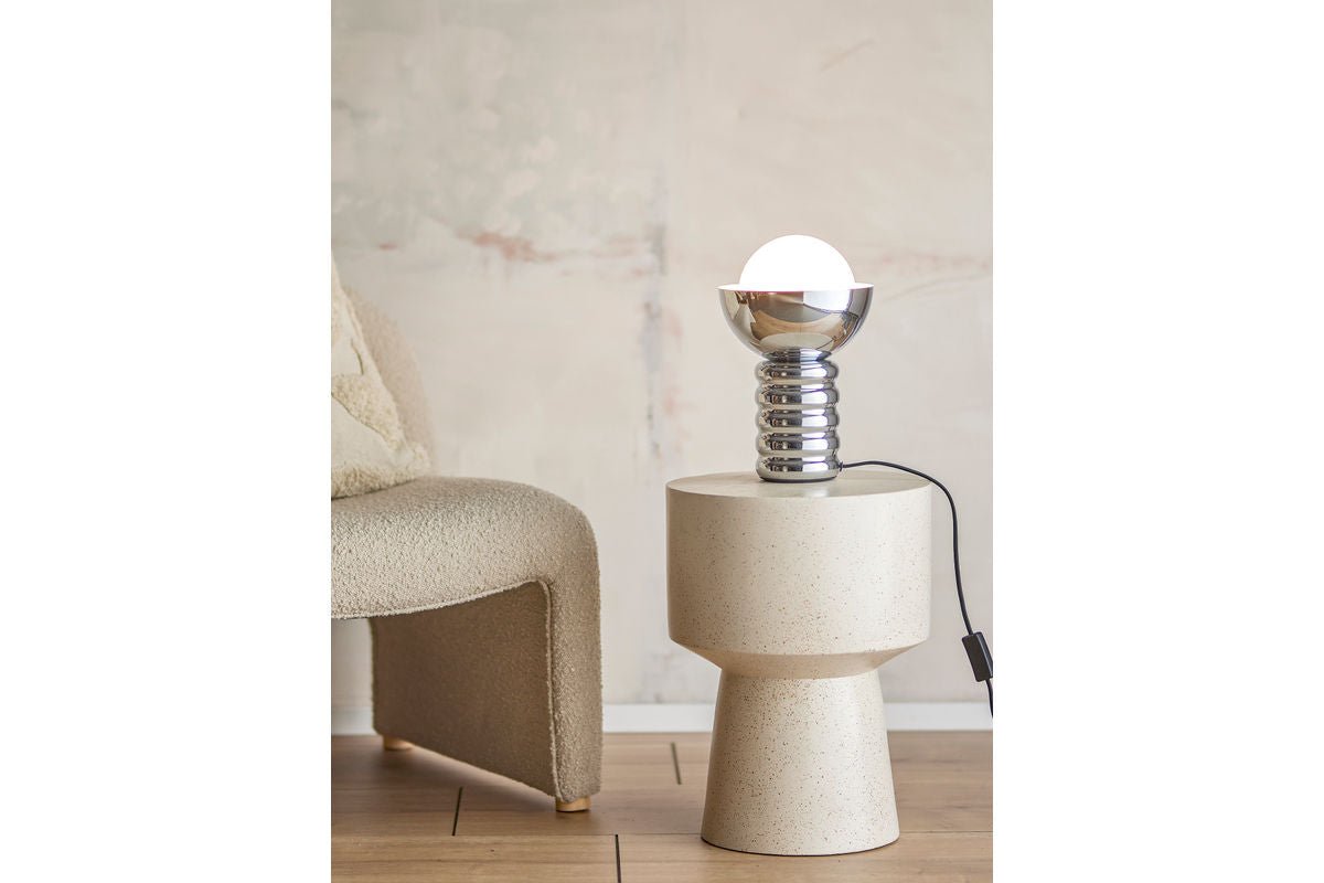 Tischlampe Chrome - Chromoptik aus Metall