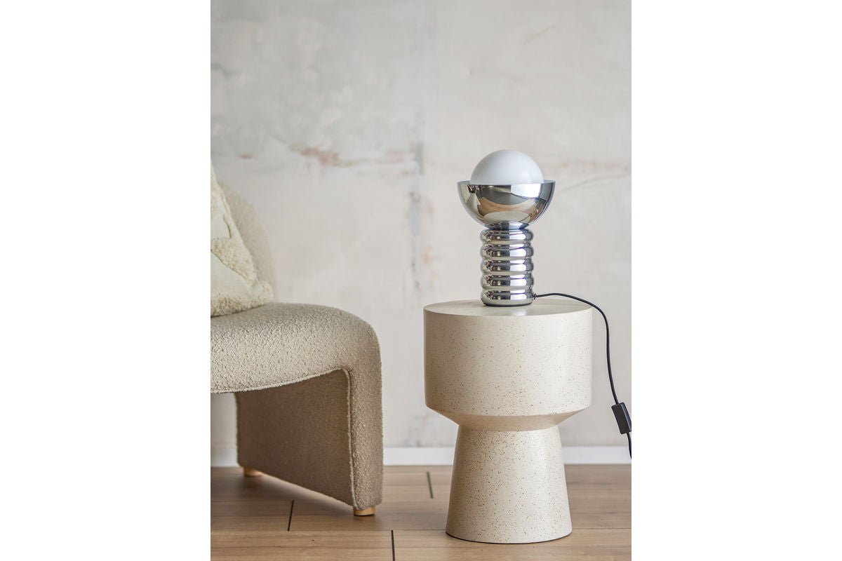 Tischlampe Chrome - Chromoptik aus Metall