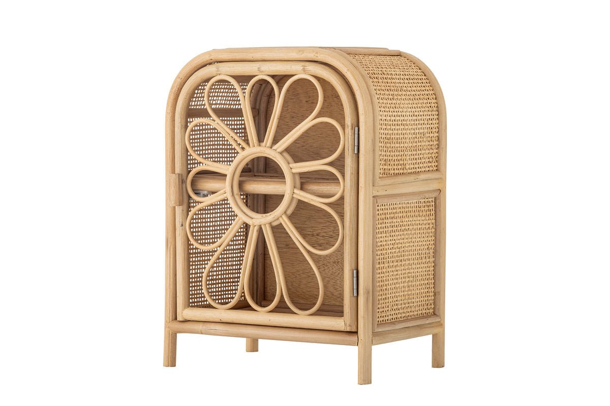 Kinder-Kommode Ubud – Blumenform aus natürlichem Rattan