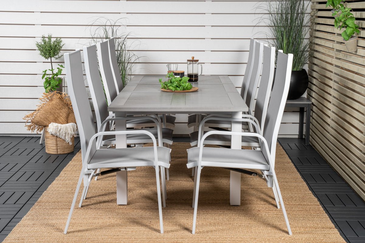 2er Set - Gartenstuhl Bossa aus Textilene/Aluminium