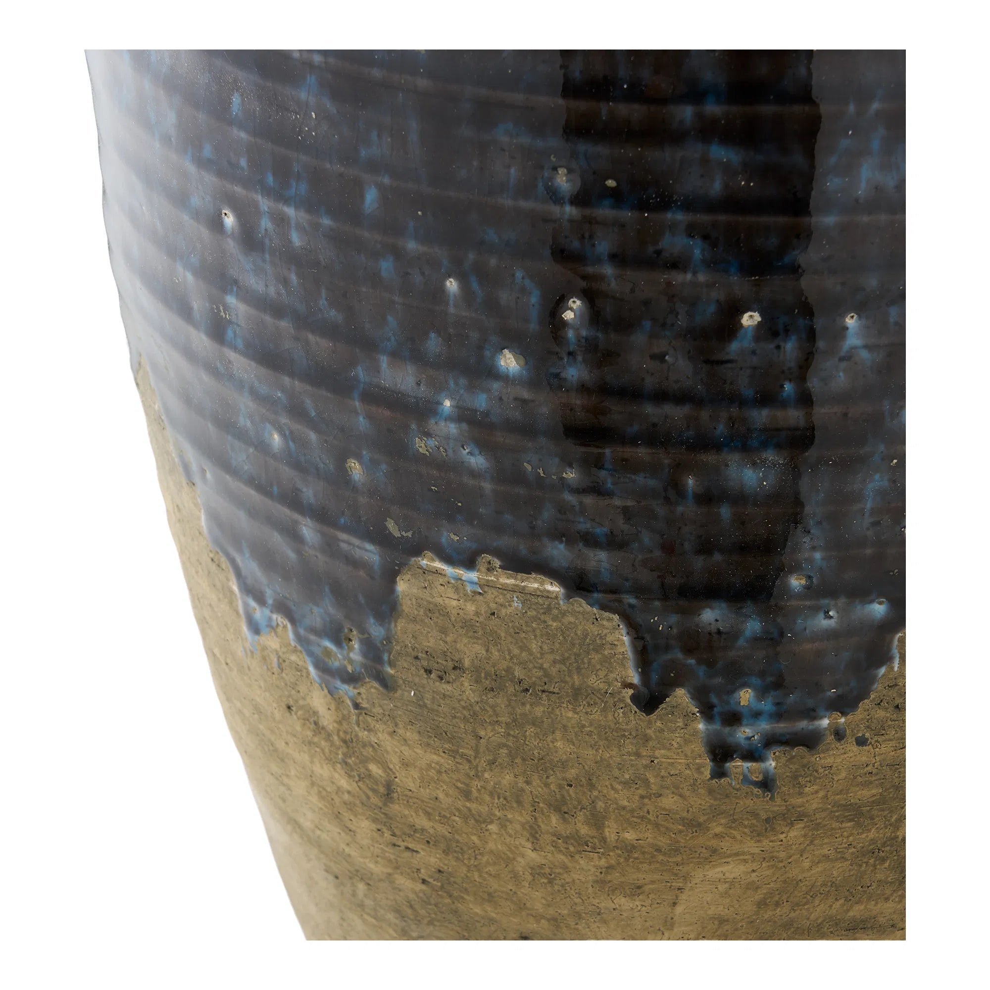 Vase Serevia – edle Keramikvase in Dunkelblau