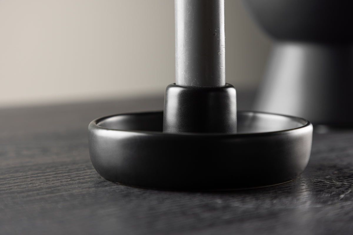 Kerzenhalter Holmes - Ø11 cm aus Steinzeug in wahlweise 3 Farben