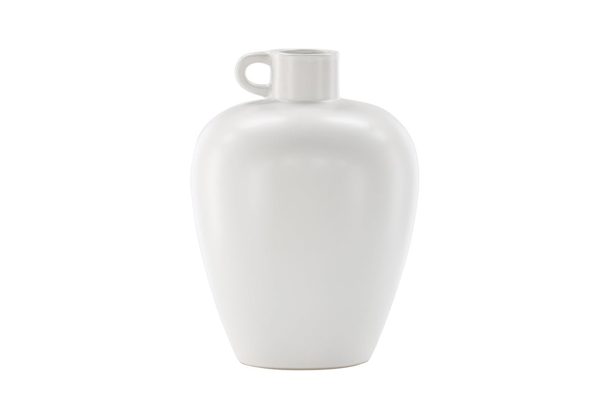 Vase „Alvara“ – Offwhite oder Braun, Steinzeug