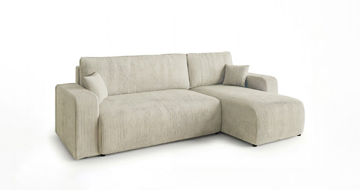 Designer Sofa Calva mit Schlaf- und Klappfunktion in Cord