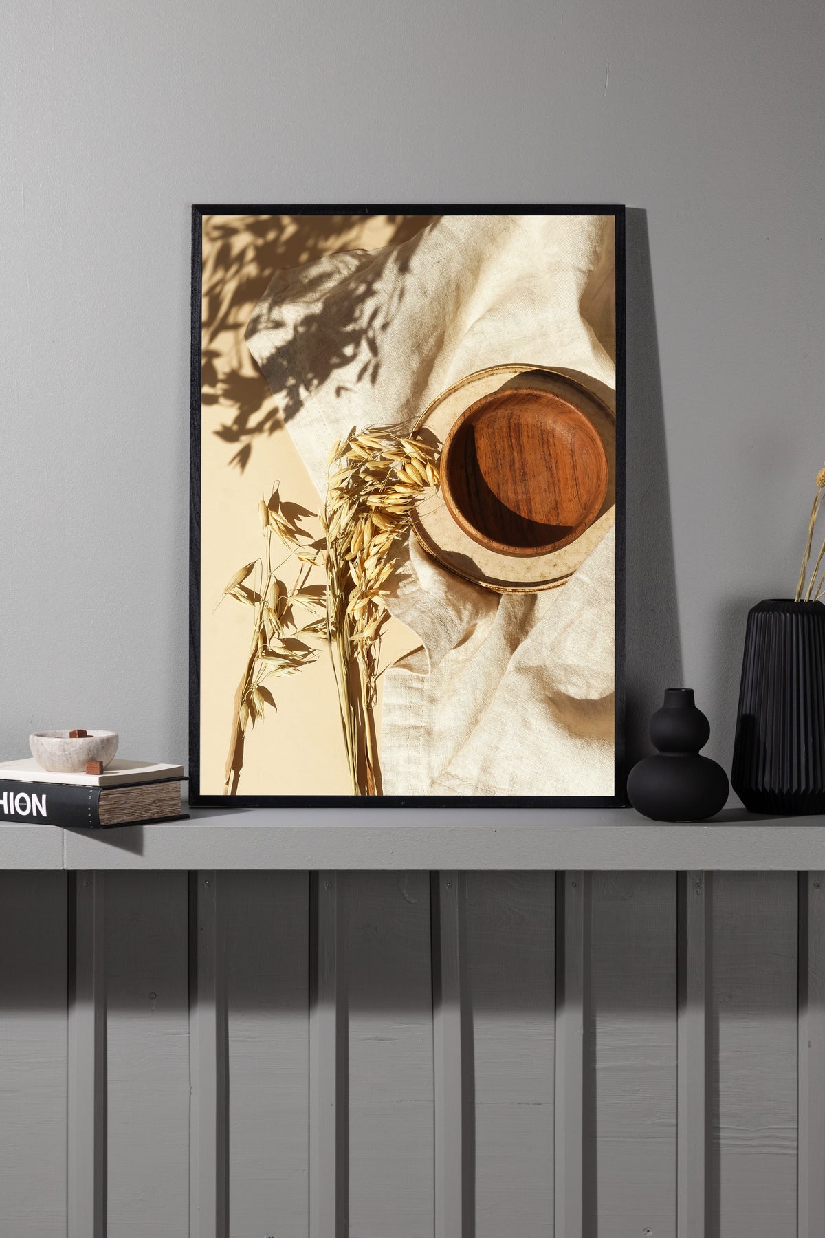 Poster Weizengold aus hochwertigem Papier