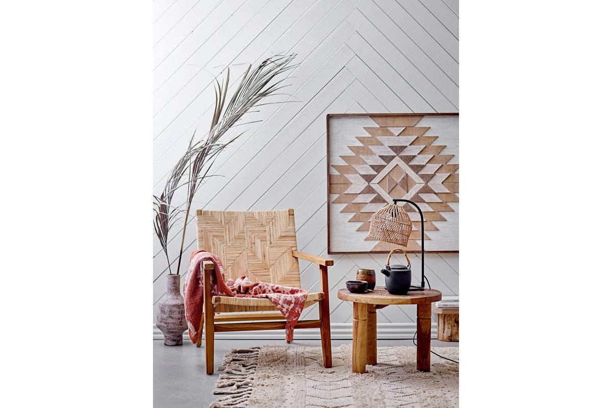 Tagesdecke Marona – Batikmuster in warmem Braun