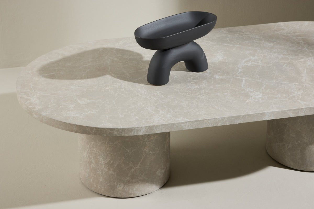 Couchtisch Karito - in Marmoroptik
