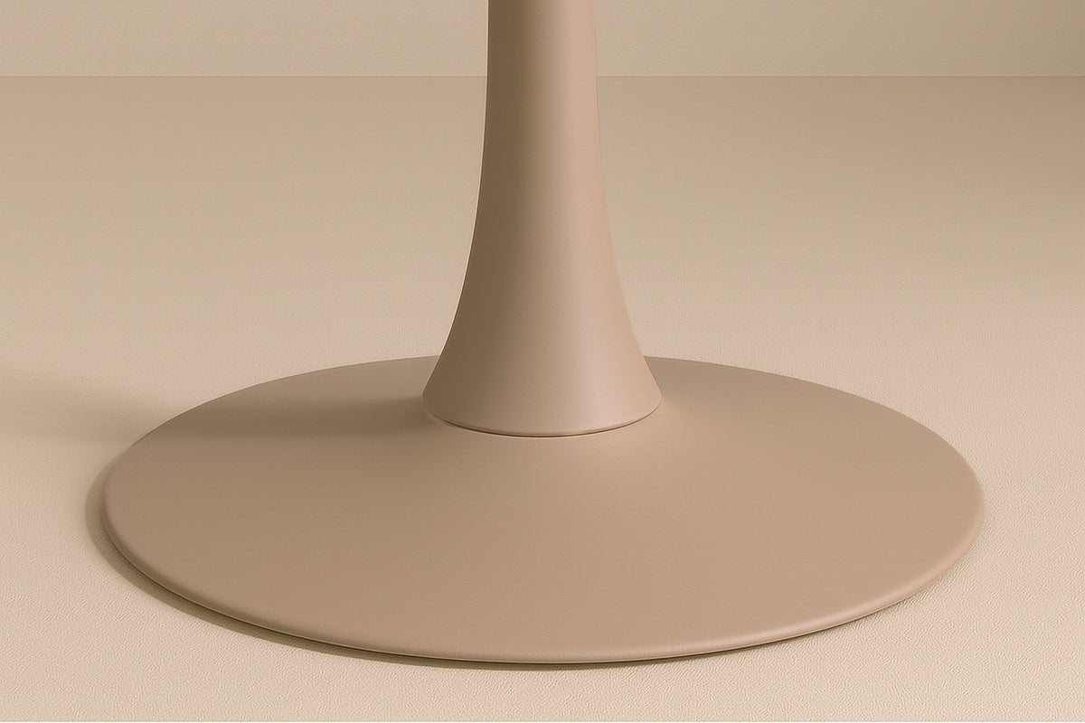 Esstisch Glade – Runder Esstisch in Beige (Ø 100 cm)
