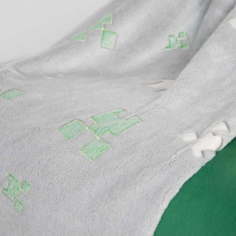 Minecraft Kuscheldecke „Glow“ – mit Glow-in-the-Dark Effekt & weichem Fleece