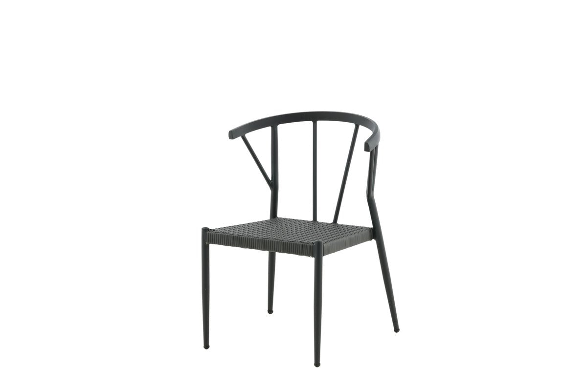 6er Set - Gartenstuhl Tina aus Rattan/Aluminium