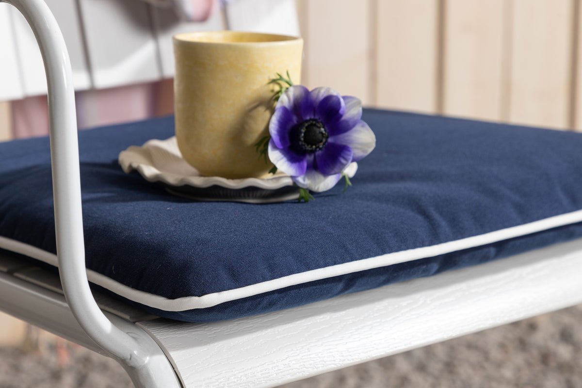 6er Set - Stuhlkissen Cushio aus Polyester in Blau