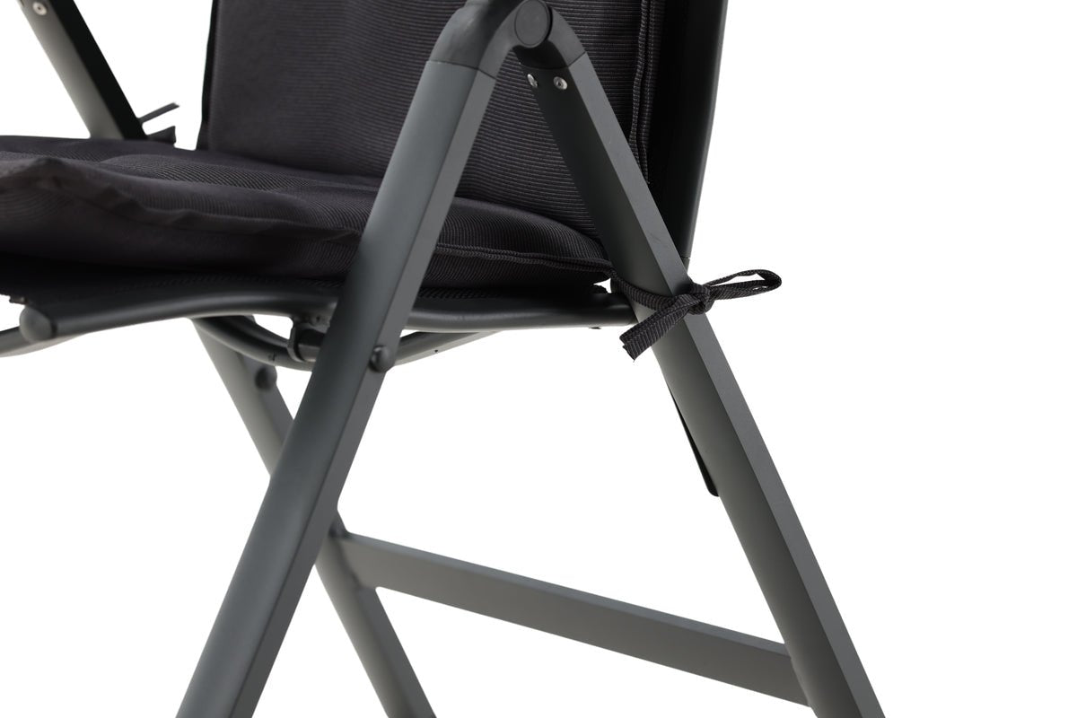 6er Set - Stuhlkissen Philly aus Polyester in Grau, Rot