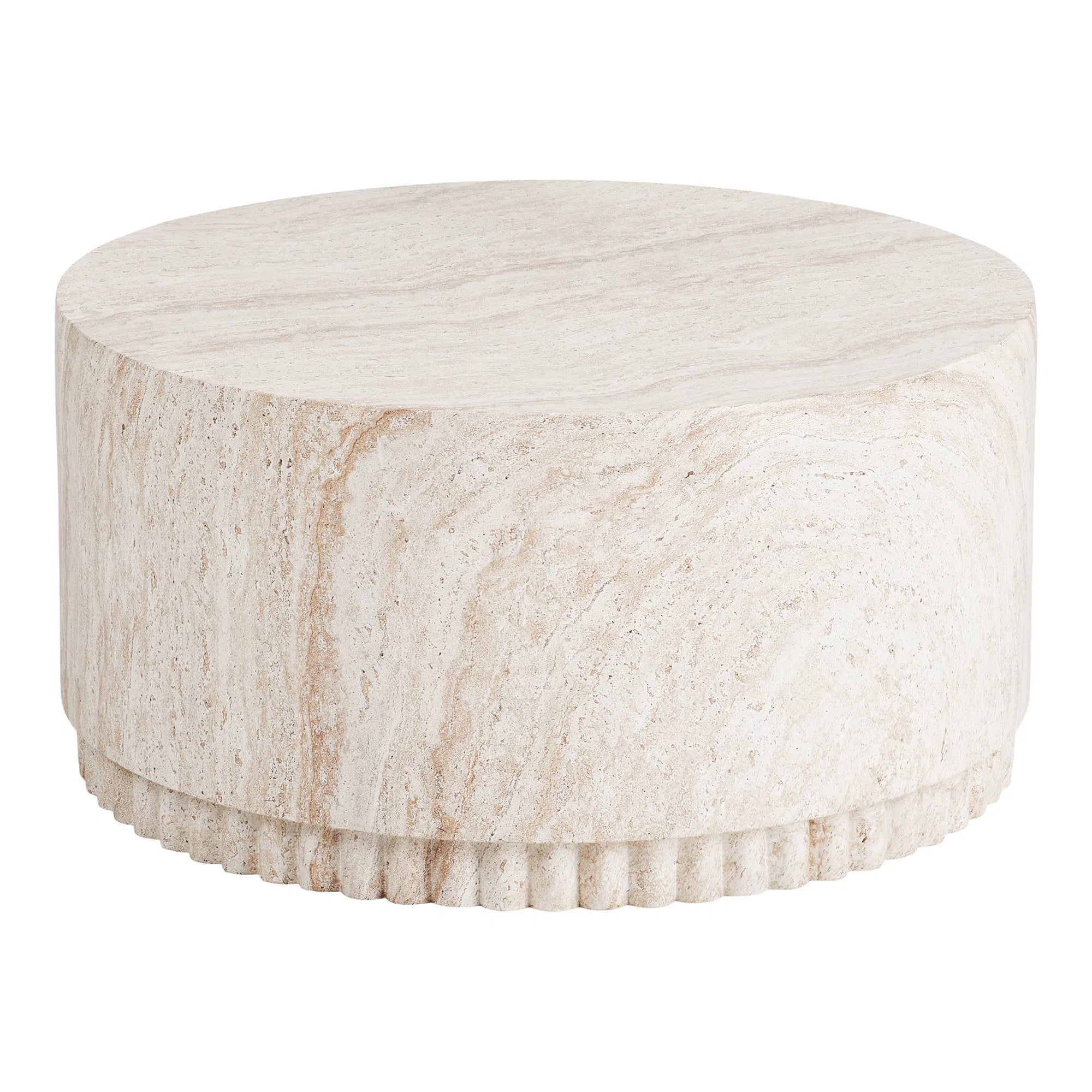 Garten Beistelltisch Avenlya - massive Steinoptik