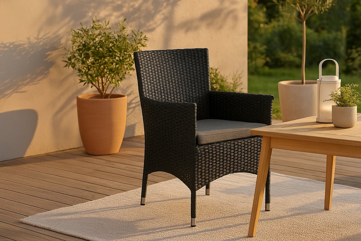 2er Set - Gartenstuhl Oasis aus Rattan