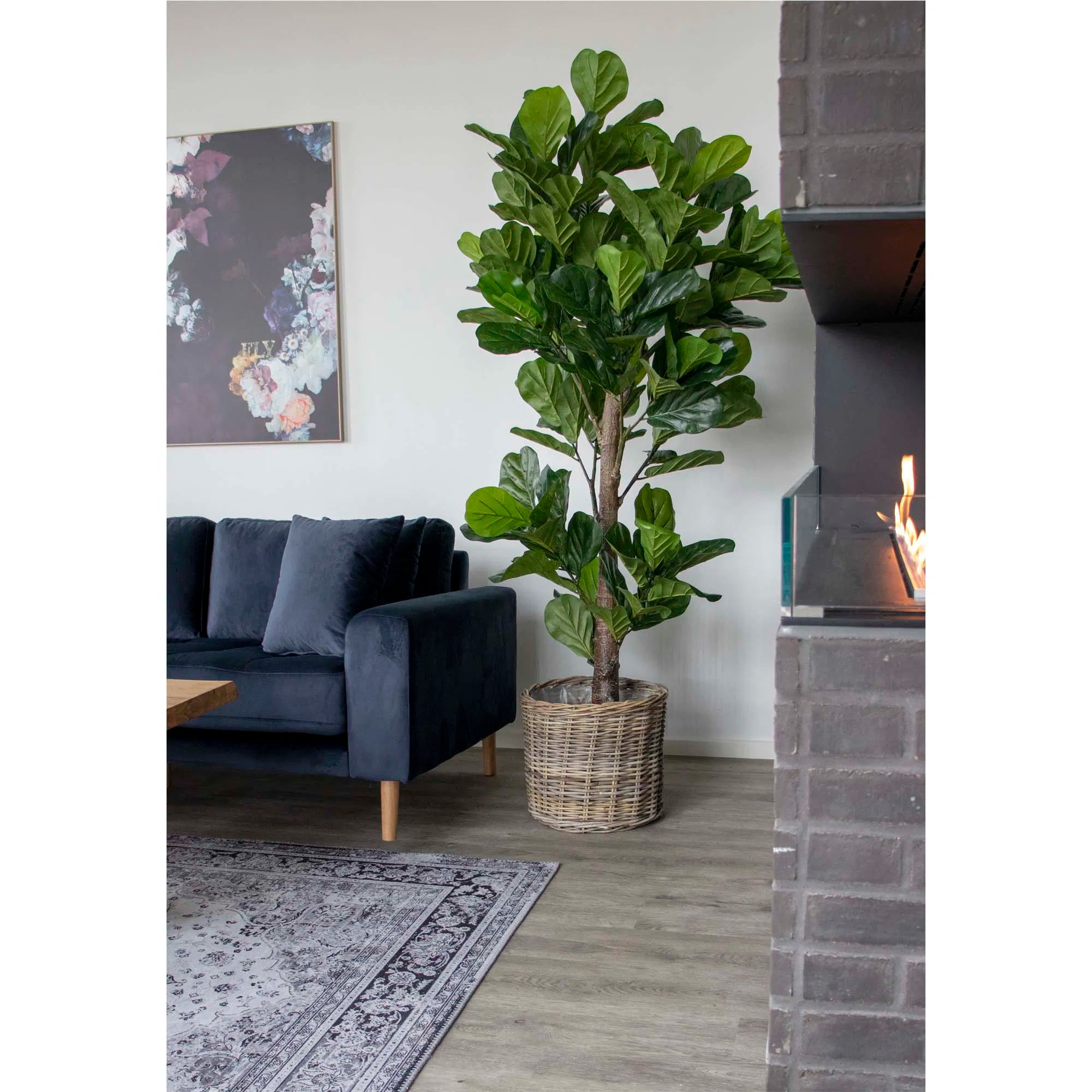 Kunstpflanze Fiddle Leaf Tree – 190 cm XL-Größe mit natürlichem Dschungel-Look