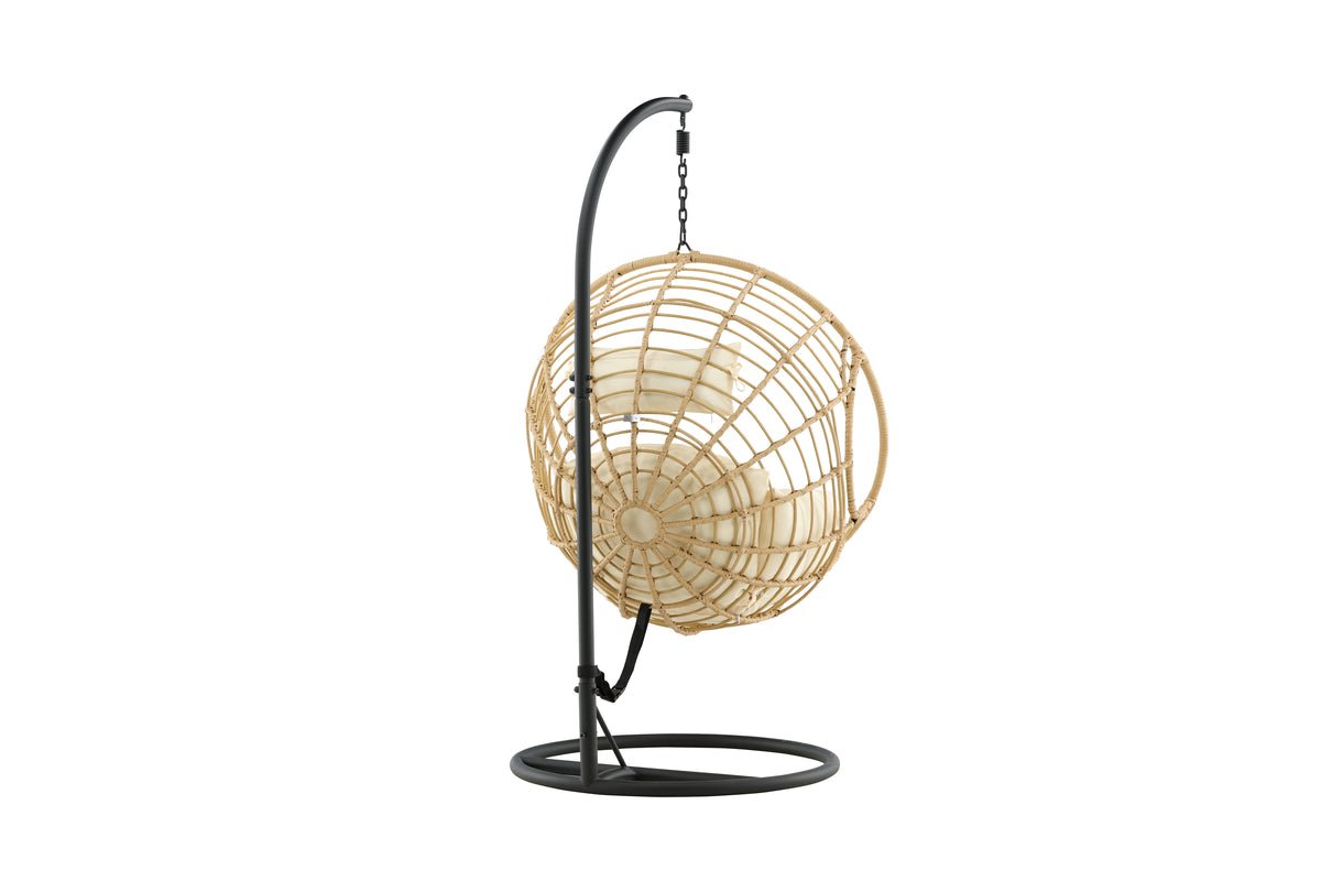 Garten Hängesessel Mercy - aus Rattan/Metall in Natur