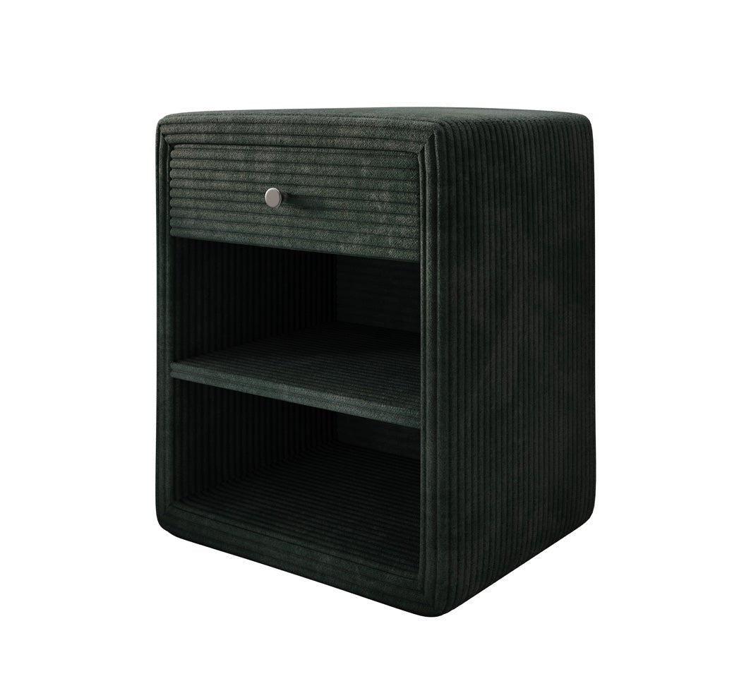 Designer Nachttisch Amy in Cord